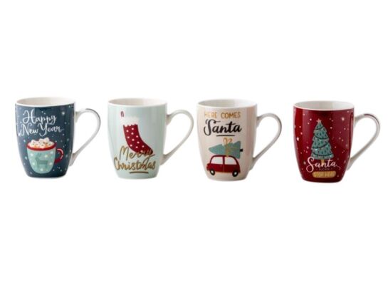 Kubek Winter Time 340 ml mix kolorów