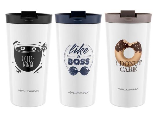 Kubek termiczny zdobiony 360 ml mix kolorów