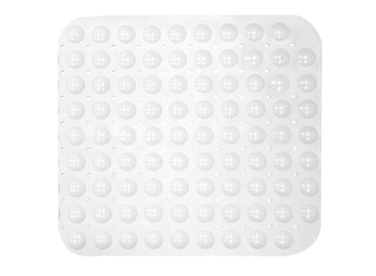 Mata antypoślizgowa pcv 55 x 55 cm biała