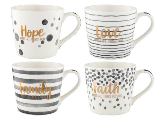 Kubek Sara Black 400 ml mix kolorów