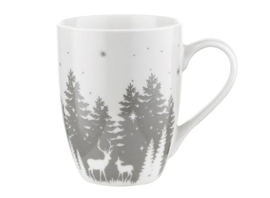 Kubek Alaska 340 ml biało-szary