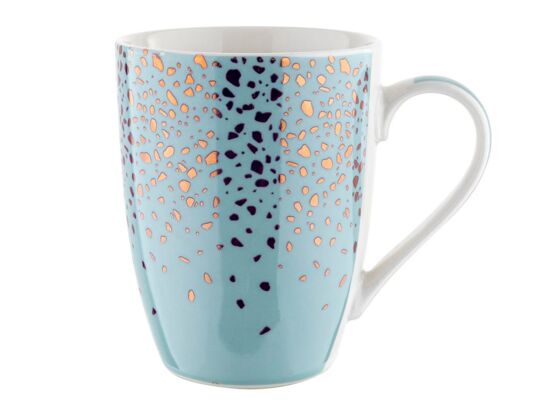Kubek Spots Blue 340 ml centki niebieski