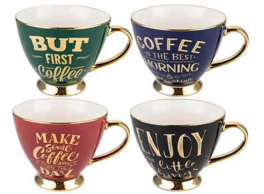 Kubek na nóżce Angello 350 ml wielokolorowy