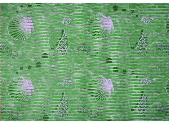 Mata piankowa shell 50 x 80 cm zielona