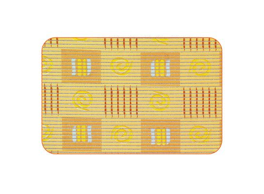 Mata piankowa sunny 45 x 70 cm żółta