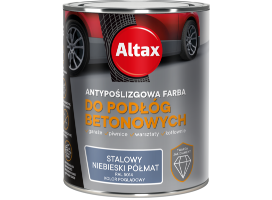 Farba do podłóg beton.0,75 l stalowy niebieski Altax