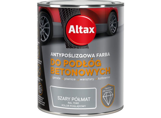Farba do podłóg betonowych 0,75 l szary Altax