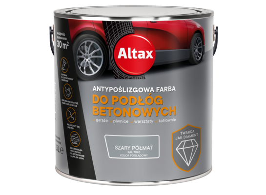 Farba do podłóg betonowych 2,5 l szary Altax