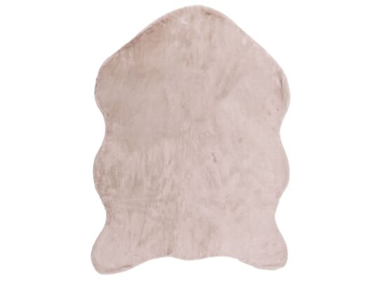 Dywan sztuczna skóra Rabbit puszysty 120 x 160 cm beżowy