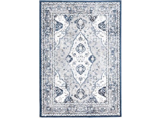 Dywan Wiktoria 120 x 170 cm klasyk szaro-granatowy