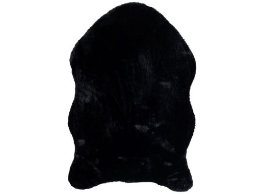 Dywan sztuczna skóra Rabbit puszysty 60 x 90 cm czarny