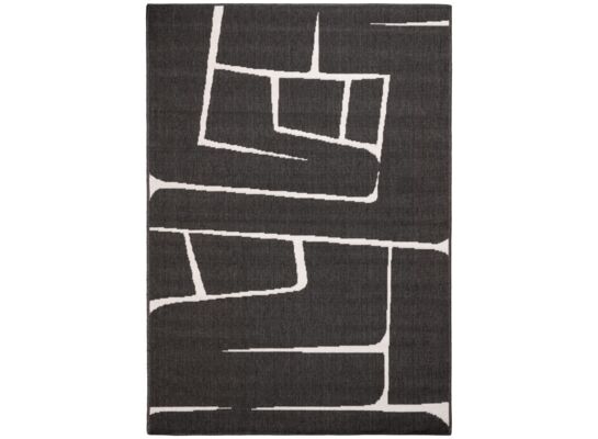 Dywan Delmar outdoor 160 x 230 cm geometria czarny