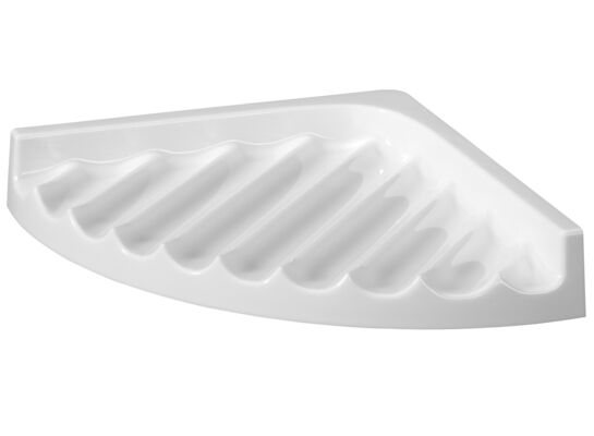 Półka narożna biała