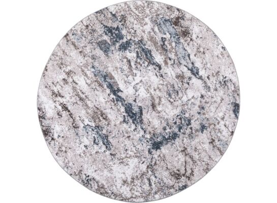 Dywan Vision 120 cm koło przecierka szaro-granatowy