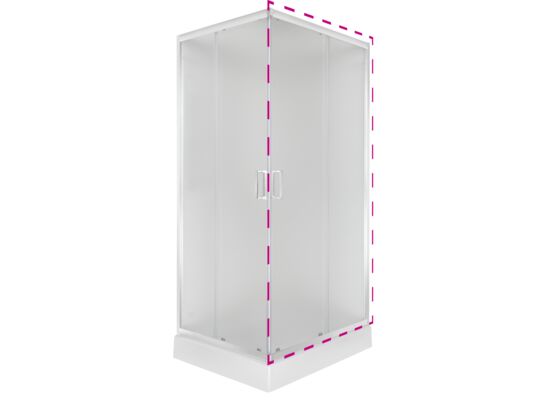 Szyba do kabiny Malibu 90 SQ EL 1 z 2