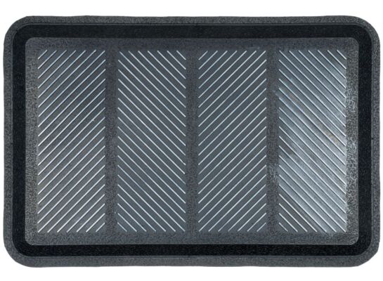 Ociekacz gumowy 40 x 80 cm srebrny