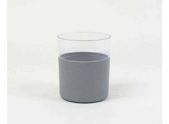 Osłonka Perry 13 cm ze szkłem szary