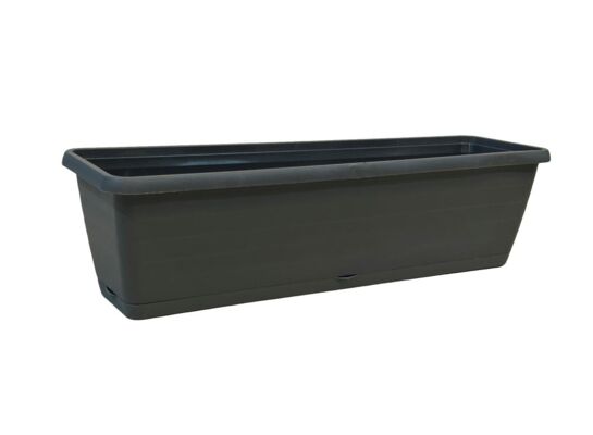 Skrzynka balkonowa Toledo 40 cm z podstawkiem szary