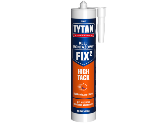 Klej montażowy FIX2 High Tack 290 ml biały TYTAN PROFESSIONAL