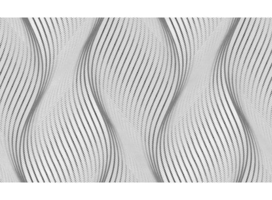 Tapeta winylowa na papierze Bravo fale srebrno-szara