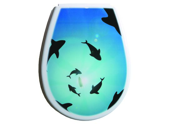 Deska WC LILIA FOTO delfiny