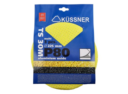 Tarcza ścierna P80 multiotwory 225 mm 3 sztuka TS30M żółta