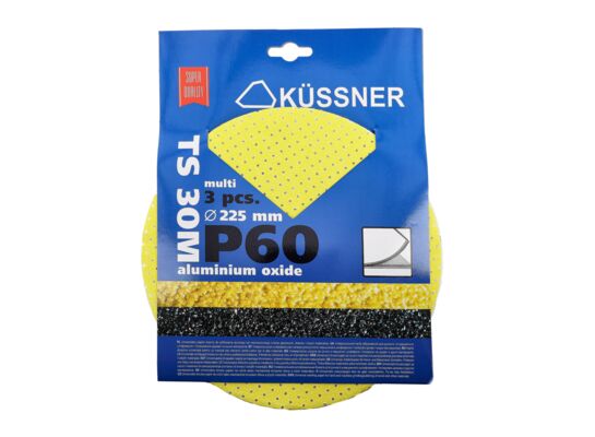 Tarcza ścierna P60 multiotwory 225 mm 3 sztuka TS30M żółta