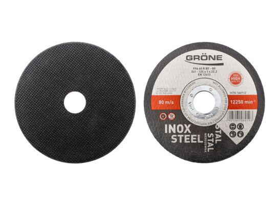 Tarcza tnąca do stali INOX 1 mm 125 x 22,2 mm Gröne