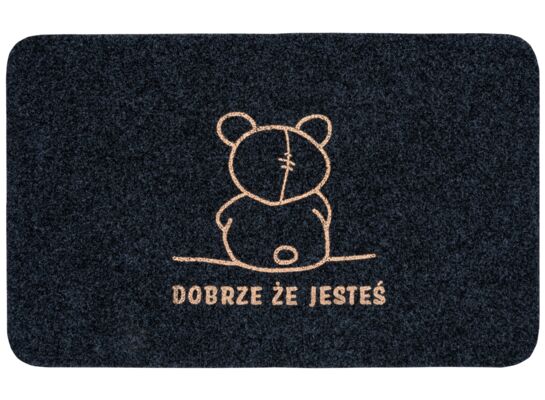 Wycieraczka At Home 40 x 60 cm Dobrze że jesteś antracyt