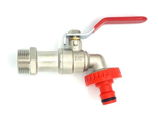 Zawór mosiężny czerpalny 3/4 " x 3/4 " premium z szybkozłączką