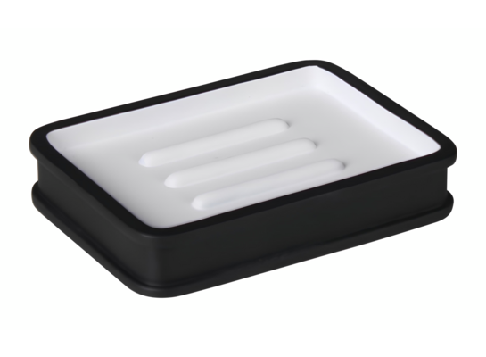 Mydelniczka Classy 11,5 x 8,5 x 2 cm biało-czarny