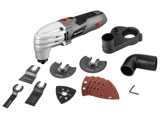 Urządzenie wielofunkcyjne 250 W z regulacją obrotów walizka GRAPHITE