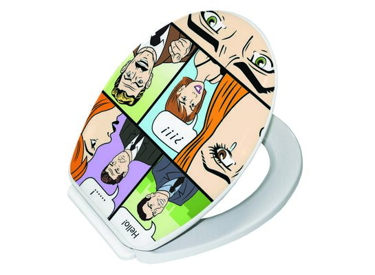 Deska WC YUCCA FOTO comic book multicolor