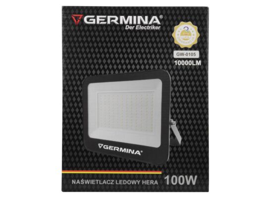 Naświetlacz LED 100 W 10000 lm 6400 K IP65 hera germina