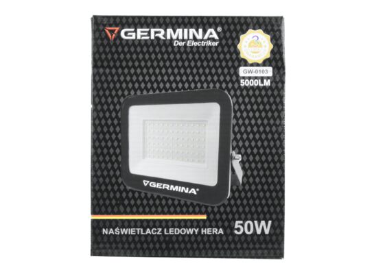 Naświetlacz LED 50 W 5000 lm 6400 K IP65 hera germina