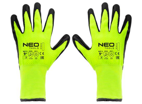 Rękawice robocze ocieplane nylon powlekany lateksem 9