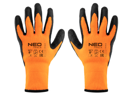 Rękawice robocze ocieplane poliester powlekany lateksem 8 NEO