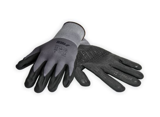 Rękawice ochronne nitrylowe nakrapiane 9 BH1006R09 DEDRA