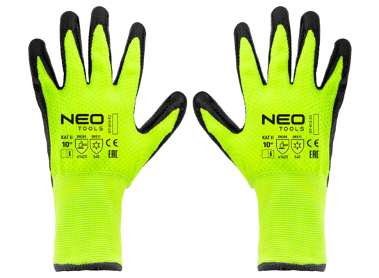 Rękawice robocze ocieplane nylon powlekany lateksem 10