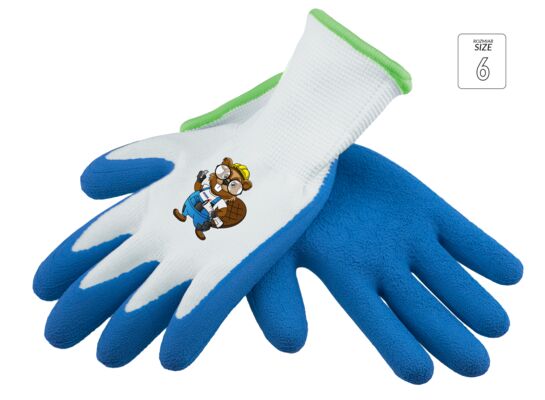 Rękawice dziecięce robocze lateksowe spieniony lateks 6 BH1007R06 DEDRA