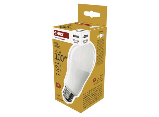 Żarówka LED basic A60 15,3 W 100 W 1521 lm E27 nw
