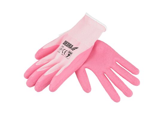 Rękawice robocze lateksowe spieniony lateks 8 BH1007R08 DEDRA