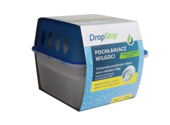 Pochłaniacz wilgoci z wymienną kostką 400 g DROP STOP