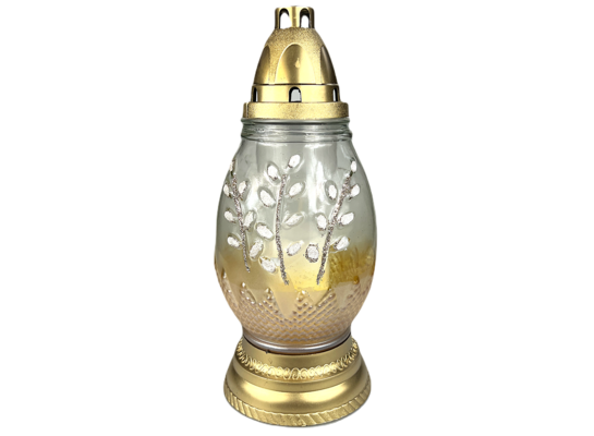 Znicz wielkanocny pisanka 27 cm 36 h złoty