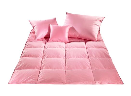 Kołdra eko pierze 220 x 200 różowy