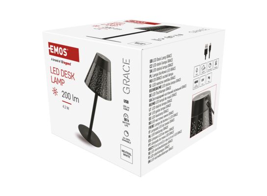 Lampa stołowa LED garden grace IP44 ładowalna nw