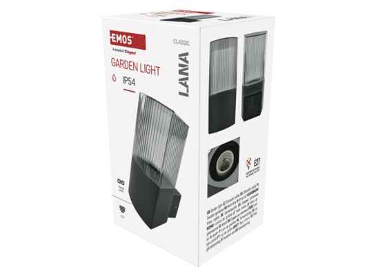 Lampa naścienna garden lana 22 cm na żarówkę E27 max 25 W IP54