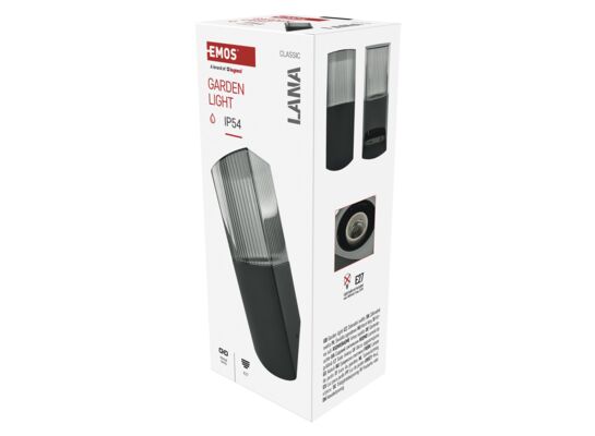 Lampa naścienna garden lana 28,5 cm na żarówkę E27 max 25 W IP54