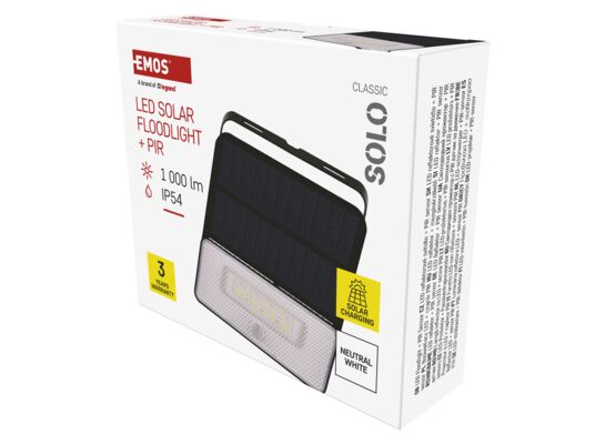 Naświetlacz LED garden solo solarny z pir 1000 lm neutralna biel