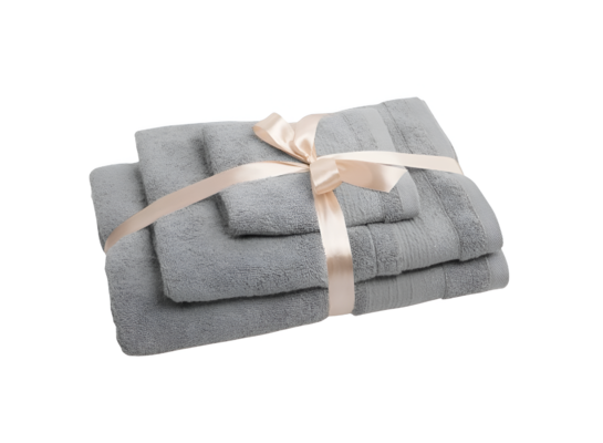 Komplet ręczników April srebrny 3 sztuki EUROFIRANY